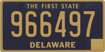 DE license plate 966497