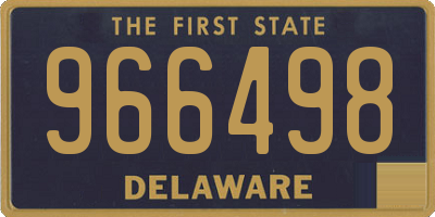 DE license plate 966498