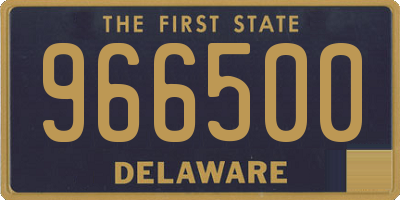 DE license plate 966500