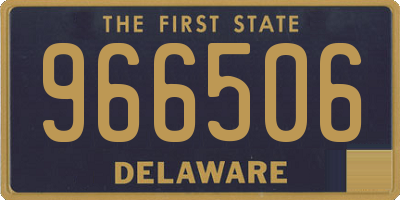 DE license plate 966506