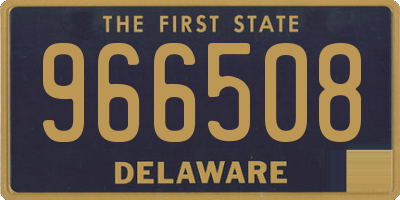 DE license plate 966508