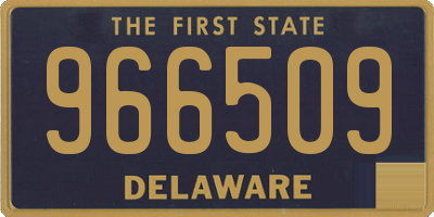 DE license plate 966509