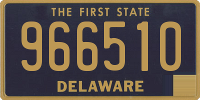 DE license plate 966510