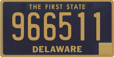 DE license plate 966511