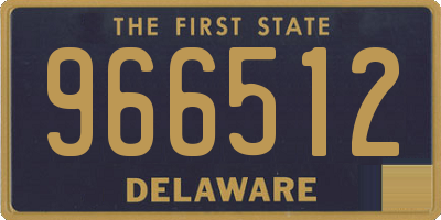 DE license plate 966512