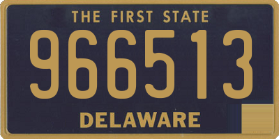 DE license plate 966513