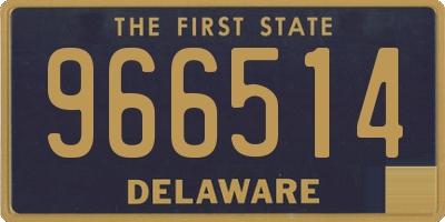 DE license plate 966514