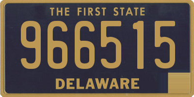 DE license plate 966515