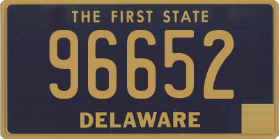 DE license plate 96652