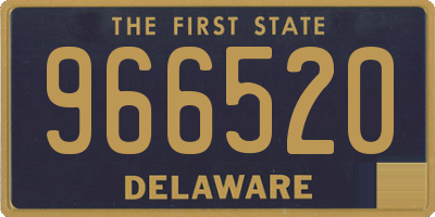 DE license plate 966520