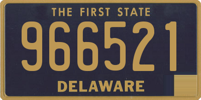 DE license plate 966521