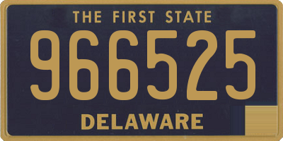 DE license plate 966525