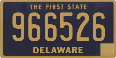 DE license plate 966526