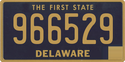 DE license plate 966529