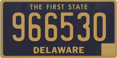 DE license plate 966530