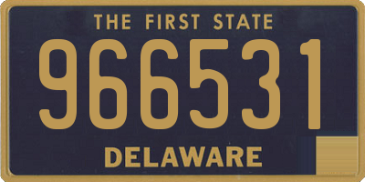 DE license plate 966531