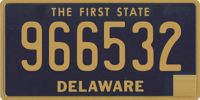 DE license plate 966532