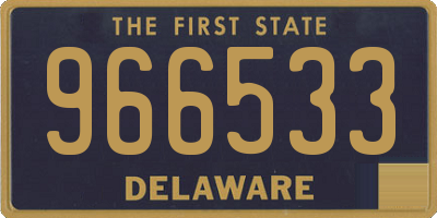 DE license plate 966533