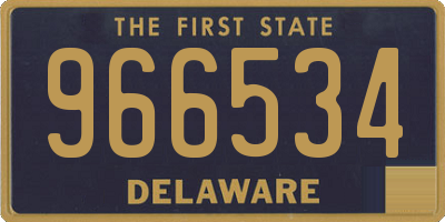 DE license plate 966534