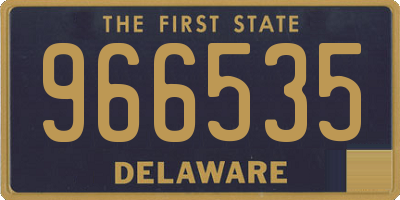 DE license plate 966535