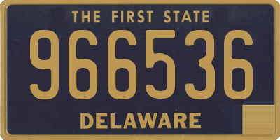 DE license plate 966536