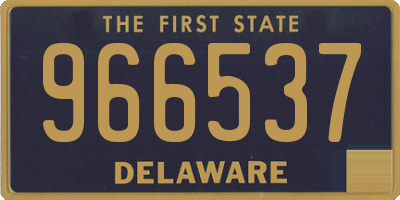 DE license plate 966537