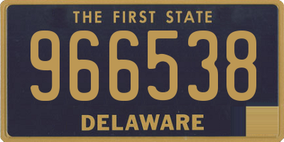 DE license plate 966538