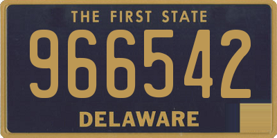 DE license plate 966542