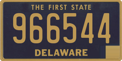 DE license plate 966544