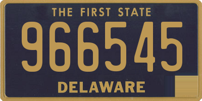 DE license plate 966545