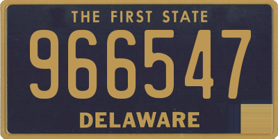 DE license plate 966547