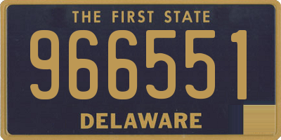 DE license plate 966551