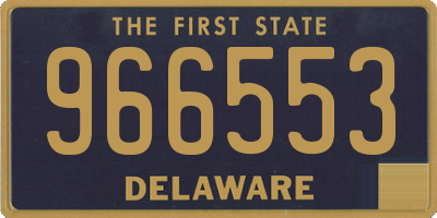 DE license plate 966553