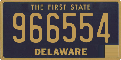 DE license plate 966554