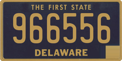 DE license plate 966556