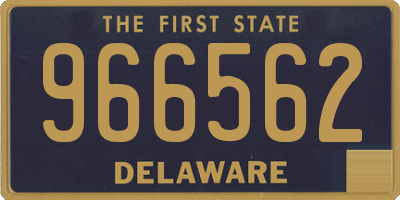 DE license plate 966562