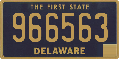 DE license plate 966563