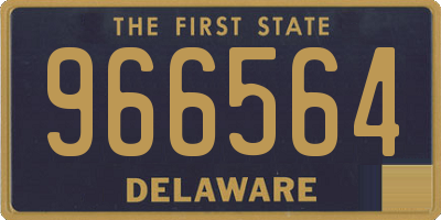 DE license plate 966564