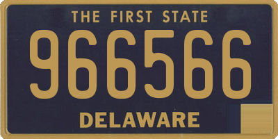 DE license plate 966566