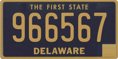 DE license plate 966567