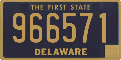 DE license plate 966571