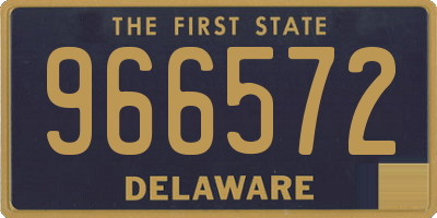 DE license plate 966572