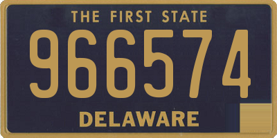 DE license plate 966574