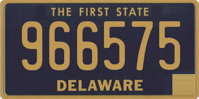 DE license plate 966575