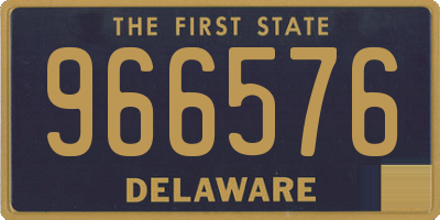 DE license plate 966576