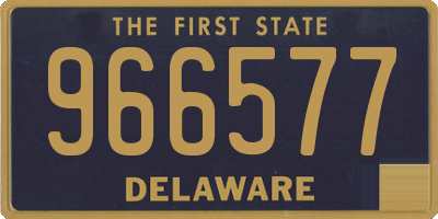 DE license plate 966577