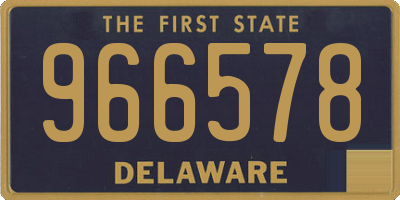 DE license plate 966578