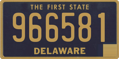 DE license plate 966581