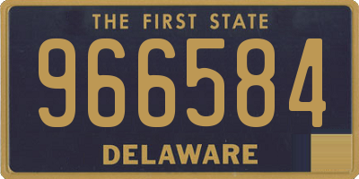 DE license plate 966584