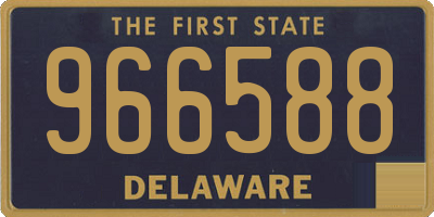 DE license plate 966588